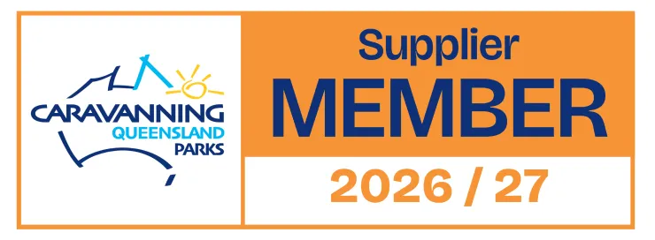 Proud associate member of Caravanning Queensland Parks 2026-2027