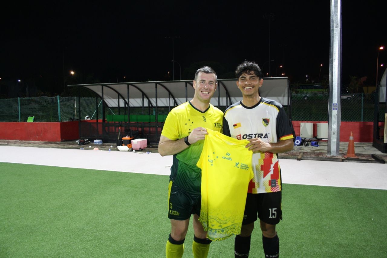 Tim Hardy (Canberra) represents the Australian Country Senior Hockey team in a successful tour of Malaysia