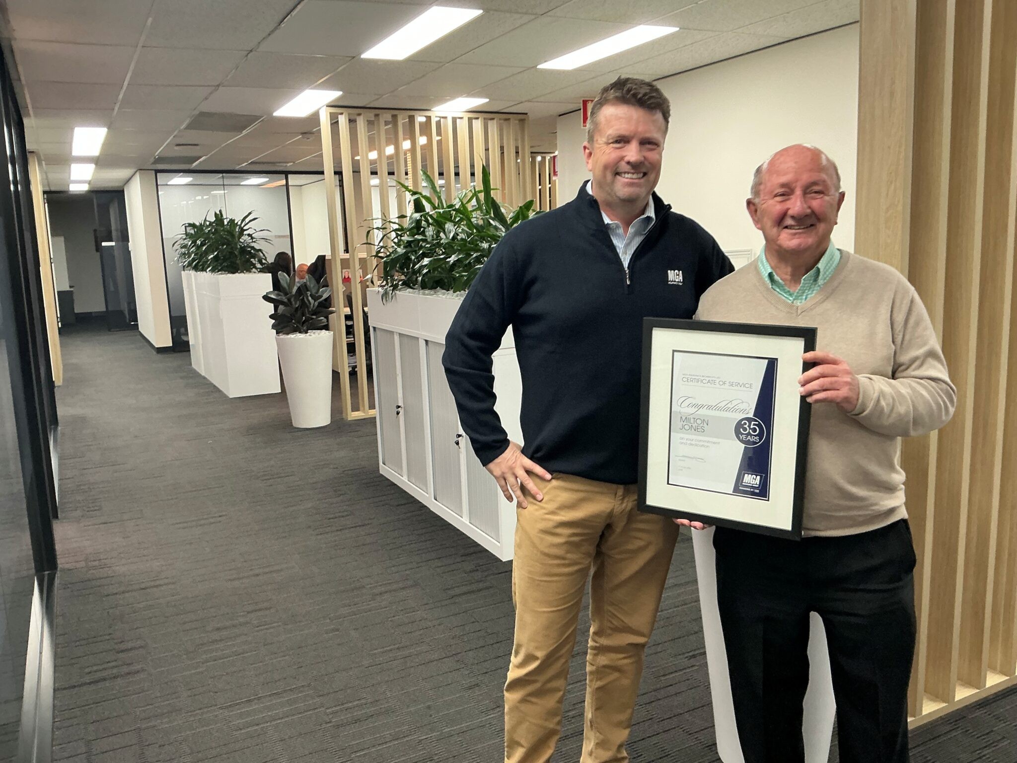 Milton Jones has reached an incredible milestone, celebrating 35 years with MGA Insurance Group